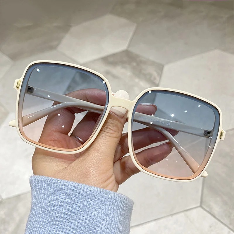 Vintage Outdoor Fashion - Винтажные квадратные солнцезащитные очки оверсайз для