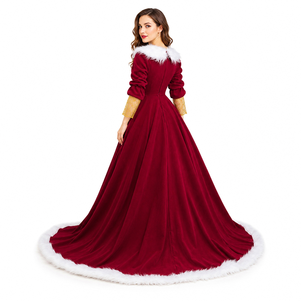 Роскошный костюм миссис Клаус  – обзор и цена Vintage Fashion Dresses