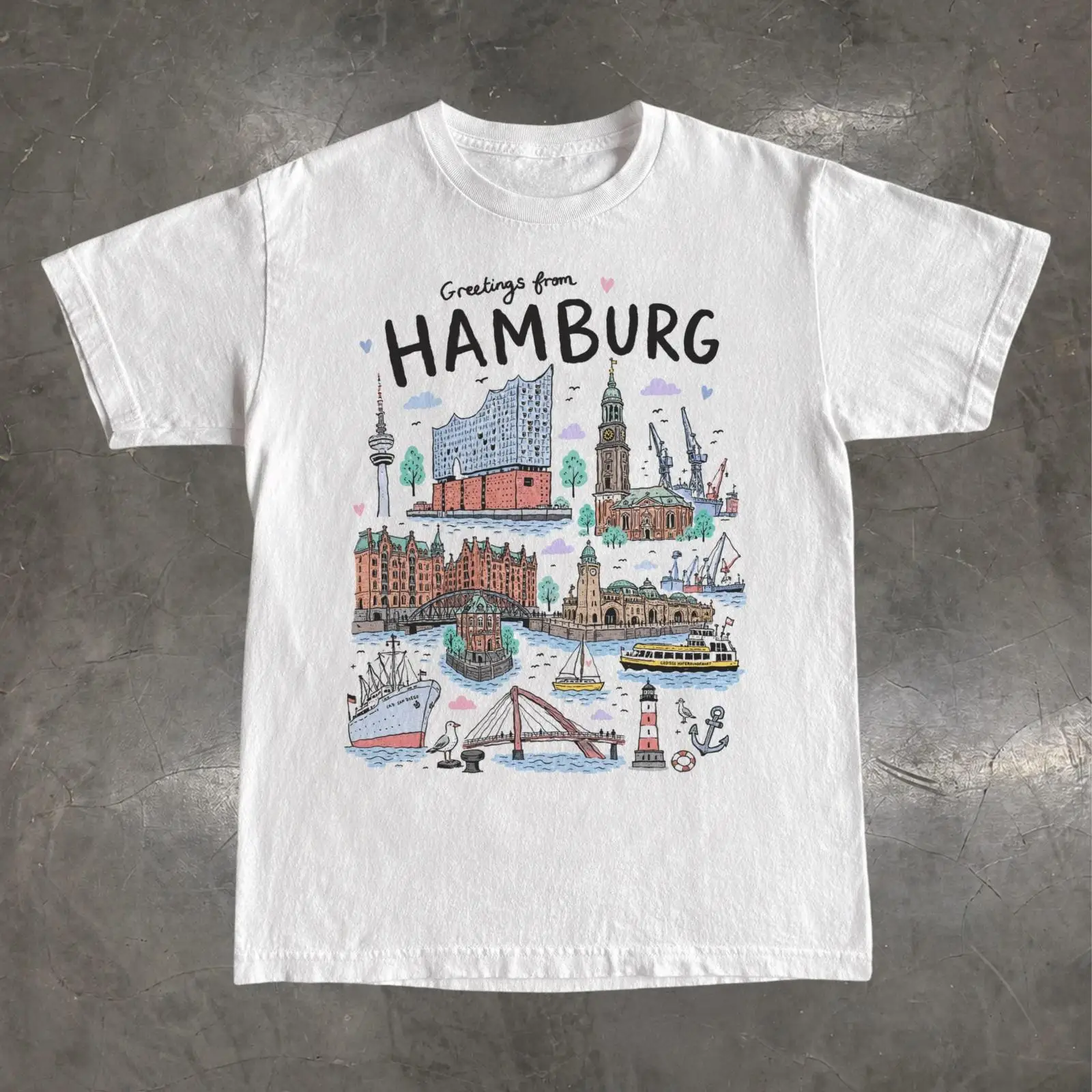 Футболка Гамбург Германия Elbp – обзор и цена Vintage Fashion Hamburg