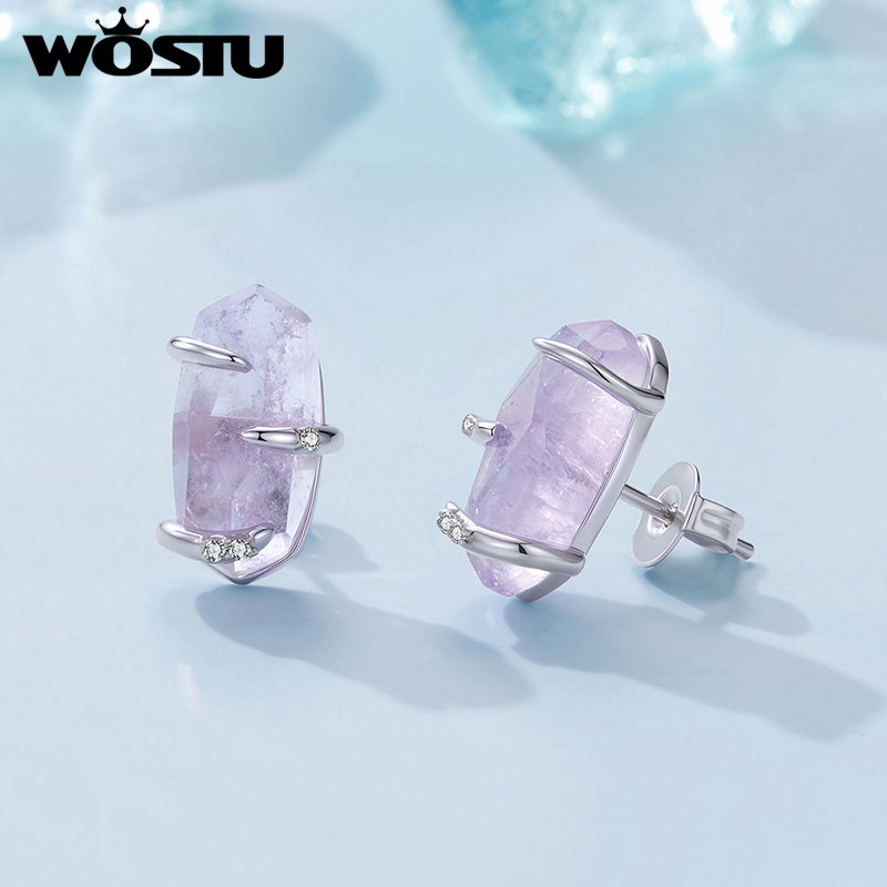 Серьги-гвоздики WOSTU с фиолет – обзор и цена Vintage Fashion Online